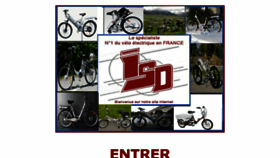 What Velo-electrique.com website looked like in 2017 (8 years ago)