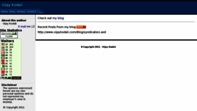 What Vijaykodali.com website looked like in 2017 (6 years ago)