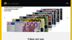 What Valutahuset.se website looked like in 2017 (6 years ago)