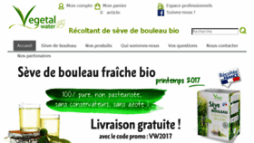 What Vegetal-water.fr website looked like in 2017 (6 years ago)