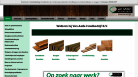 What Vanaarlehoutbedrijf.nl website looked like in 2017 (6 years ago)