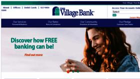 What Village-bank.com website looked like in 2017 (6 years ago)