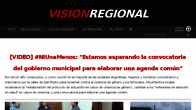 What Visionregional.com.ar website looked like in 2017 (6 years ago)