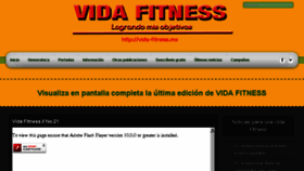 What Vida-fitness.mx website looked like in 2017 (6 years ago)