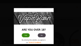 What Vapebarn.co.uk website looked like in 2017 (6 years ago)