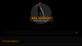 What Verrons.fr website looked like in 2017 (6 years ago)