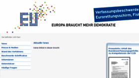 What Verfassungsbeschwerde.eu website looked like in 2017 (6 years ago)
