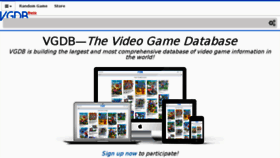 What Vgdb.io website looked like in 2017 (6 years ago)
