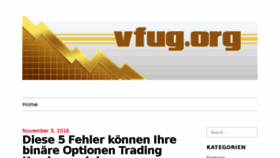 What Vfug.org website looked like in 2017 (6 years ago)