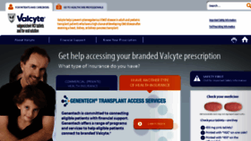What Valcyte.com website looked like in 2017 (6 years ago)