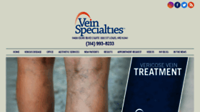 What Veinspecialties.com website looked like in 2017 (6 years ago)