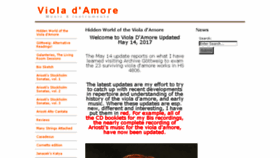 What Violadamore.com website looked like in 2017 (6 years ago)