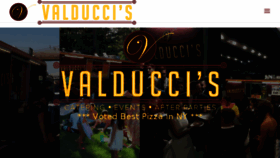 What Valduccis.com website looked like in 2017 (6 years ago)