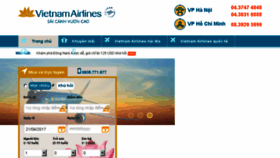 What Vevietnamairline.com website looked like in 2017 (6 years ago)