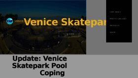What Veniceskatepark.com website looked like in 2017 (6 years ago)