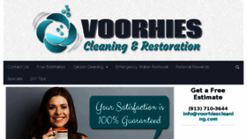 What Voorhiescleaning.com website looked like in 2017 (6 years ago)