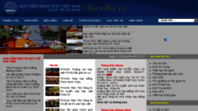 What Vbu.edu.vn website looked like in 2017 (6 years ago)