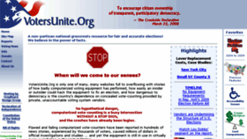 What Votersunite.org website looked like in 2017 (6 years ago)