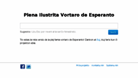 What Vortaro.net website looked like in 2017 (6 years ago)