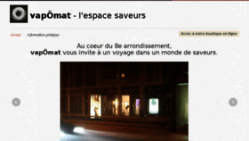 What Vapomat.fr website looked like in 2017 (6 years ago)