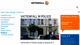 What Vattenfall.pl website looked like in 2017 (6 years ago)
