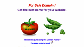 What Vegi.com website looked like in 2017 (6 years ago)