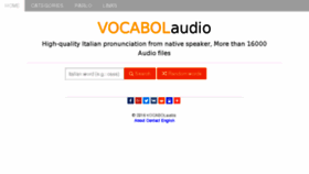 What Vocabolaudio.com website looked like in 2017 (6 years ago)