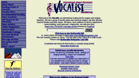 What Vocalist.org website looked like in 2017 (6 years ago)