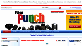 What Voicepunch.com website looked like in 2017 (6 years ago)
