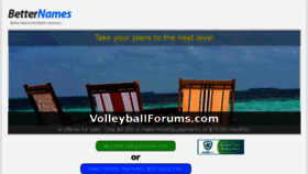 What Volleyballforums.com website looked like in 2017 (6 years ago)