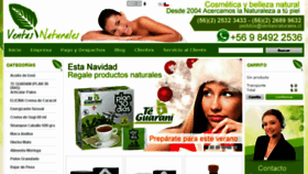 What Ventasnaturales.cl website looked like in 2017 (6 years ago)
