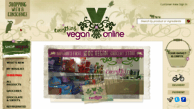 What Veganonline.com.au website looked like in 2017 (6 years ago)
