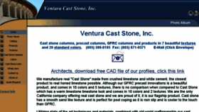 What Venturacaststone.com website looked like in 2017 (6 years ago)