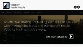 What Volatilitymadesimple.com website looked like in 2017 (6 years ago)