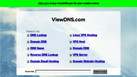 What Viewdns.com website looked like in 2017 (7 years ago)