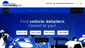 What Vehicledetailing.com website looked like in 2017 (7 years ago)