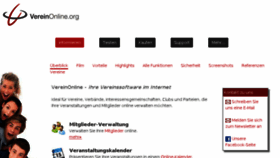 What Vereinonline.org website looked like in 2017 (6 years ago)