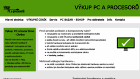 What Vykup-pc.cz website looked like in 2017 (6 years ago)