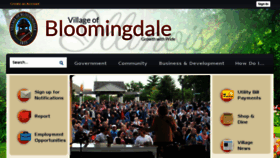 What Villageofbloomingdale.com website looked like in 2017 (6 years ago)