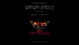 What Virgin-steele.com website looked like in 2017 (6 years ago)