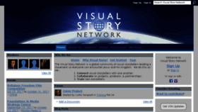 What Visualstorynetwork.org website looked like in 2017 (6 years ago)