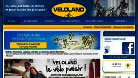What Veloland.com website looked like in 2017 (6 years ago)