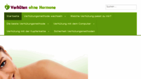 What Verhueten-ohne-hormone.de website looked like in 2017 (6 years ago)