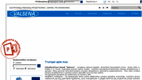 What Valsena.lt website looked like in 2017 (6 years ago)