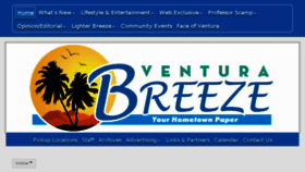 What Venturabreeze.com website looked like in 2017 (6 years ago)