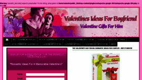 What Valentinesideasforboyfriend.com website looked like in 2017 (6 years ago)