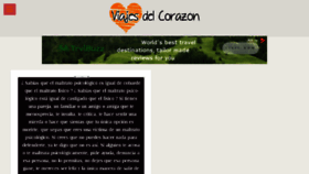 What Viajesdelcorazon.net website looked like in 2017 (6 years ago)