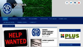 What Vvbalk.nl website looked like in 2017 (6 years ago)