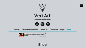 What Veri-art.com website looked like in 2017 (6 years ago)
