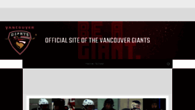 What Vancouvergiants.com website looked like in 2017 (6 years ago)